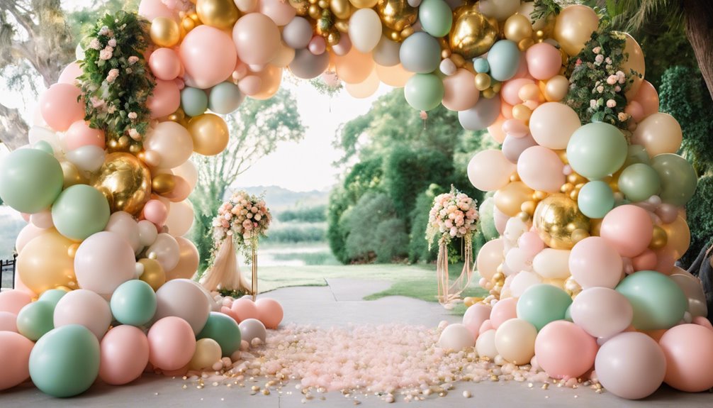 colorful grand entrance decor
