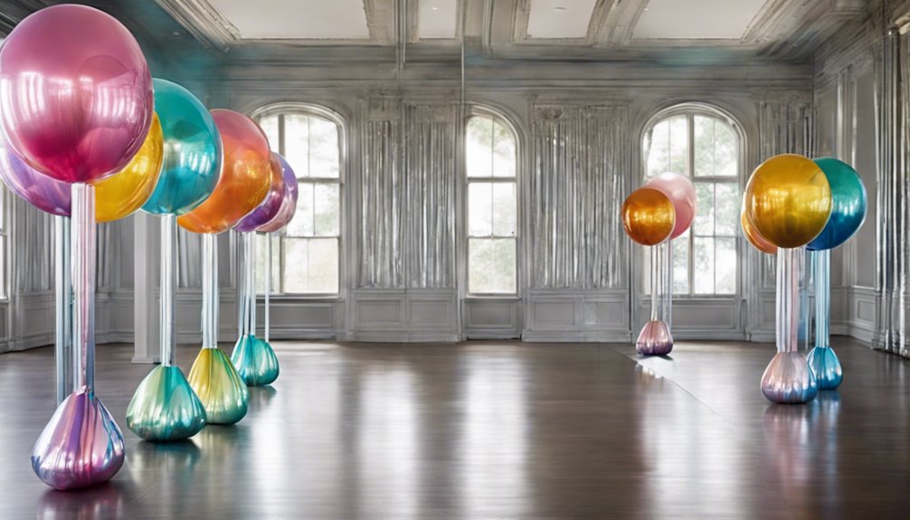 create decorative balloon structures