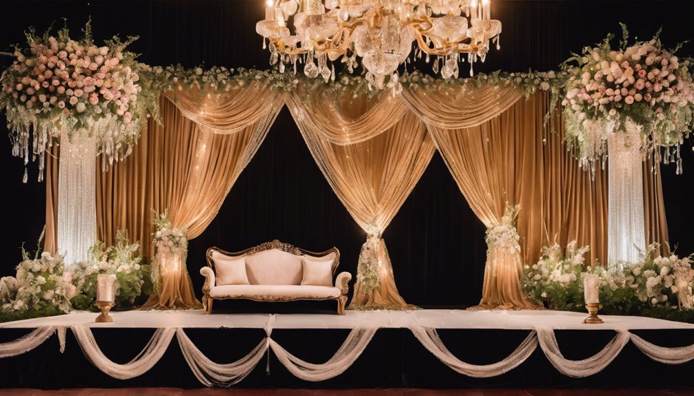 classic wedding stage design